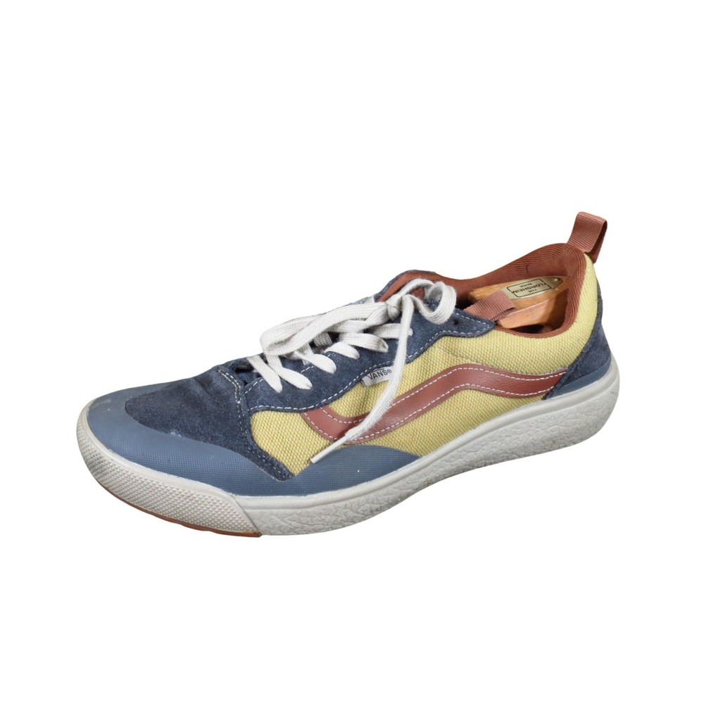 Vans UltraRange EXO SE Mens Sneaker Size 11.5 Active Lifestyle Yellow Blue Suede